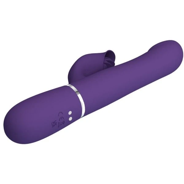 High Tech Pretty Love Zalin Rabbit Vibrator 4 in 1 met Parels Paars High Tech Pretty Love Zalin Rabbit Vibrator 4 in 1 met Parels Paars