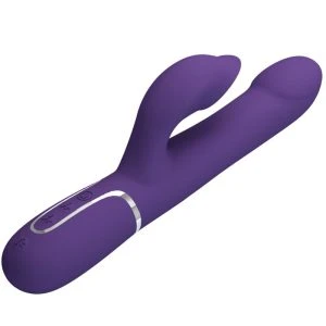 High Tech Pretty Love Zalin Rabbit Vibrator 4 in 1 mit Perlen Lila