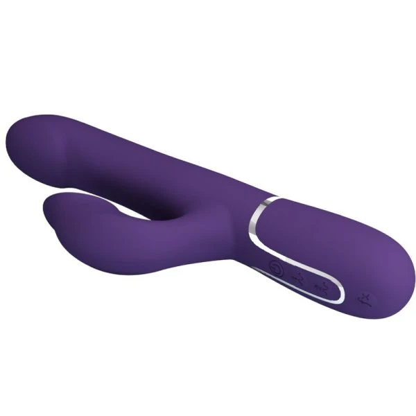 High Tech Pretty Love Zalin Rabbit Vibrator 4 in 1 met Parels Paars High Tech Pretty Love Zalin Rabbit Vibrator 4 in 1 met Parels Paars