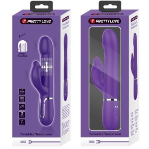 High Tech Pretty Love Zalin Rabbit Vibrator 4 in 1 met Parels Paars High Tech Pretty Love Zalin Rabbit Vibrator 4 in 1 met Parels Paars - Afbeelding 11