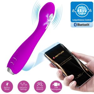 Pretty Love APP Series Elektroschock-Vibrator Hector Violett Pretty Love APP Series Elektroschock-Vibrator Hector Violett - Afbeelding 1