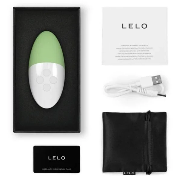 Lelo Siri 3 Clitorismassageapparaat met SoundSense-technologie pistachecrème