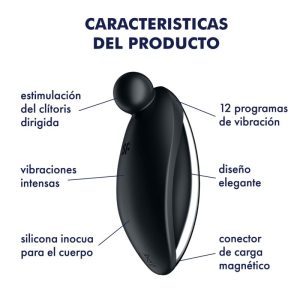 Satisfyer Vibrator Spot On 2 Opgelegvibrator met siliconen punt Zwart Satisfyer Vibrator Spot On 2 Opgelegvibrator met siliconen punt Zwart - Afbeelding 4