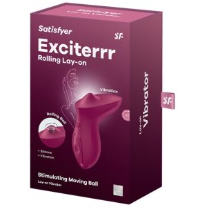 Satisfyer Exciterrr opzetvibrator met rolbal Fuchsia Satisfyer Exciterrr opzetvibrator met rolbal Fuchsia - Afbeelding 5
