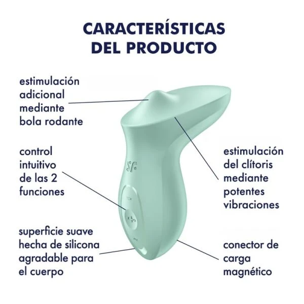 Satisfyer Exciterrr Opgelijkvibrator met Rolbal, Mint