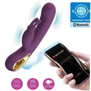 APP Series Pretty Love Liam Konijnenvibrator met G-puntstimulator, paars APP Series Pretty Love Liam Konijnenvibrator met G-puntstimulator, paars - Afbeelding 1