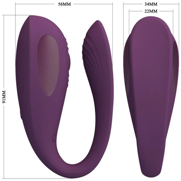 APP Series Pretty Love Aari Clitorisvibrator met App-bediening paars