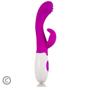 High Tech Pretty Love Flirtation Arthur Vibrator met Clitorisstimulator Lila Wit High Tech Pretty Love Flirtation Arthur Vibrator met Clitorisstimulator Lila Wit - Afbeelding 3