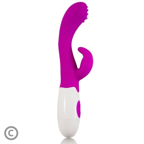 High Tech Pretty Love Flirtation Arthur Vibrator met Clitorisstimulator Lila Wit