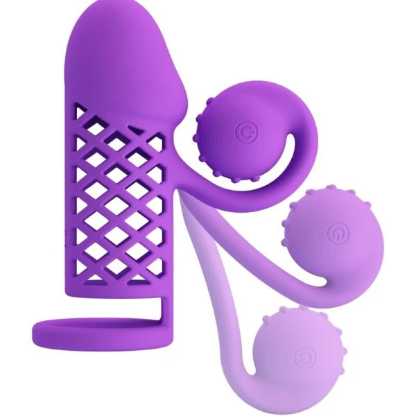 Romance Harden Penisverlenger met vibratie paars