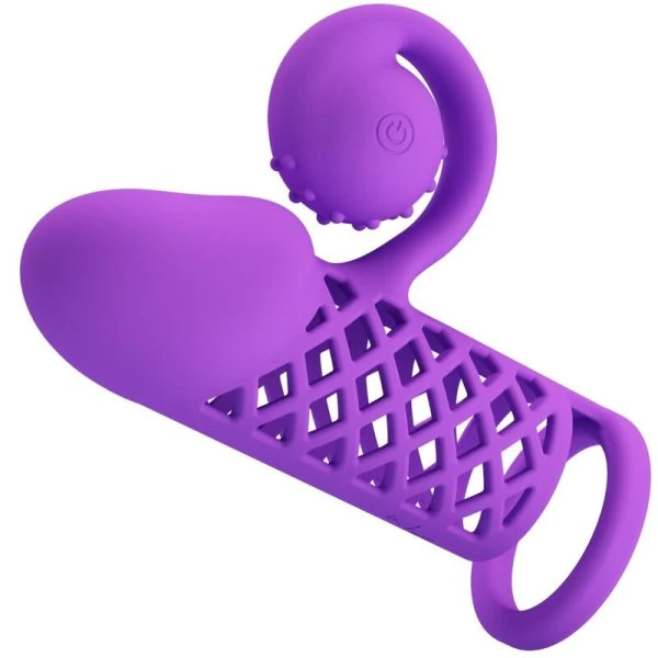 Romance Harden Penisverlenger met vibratie paars