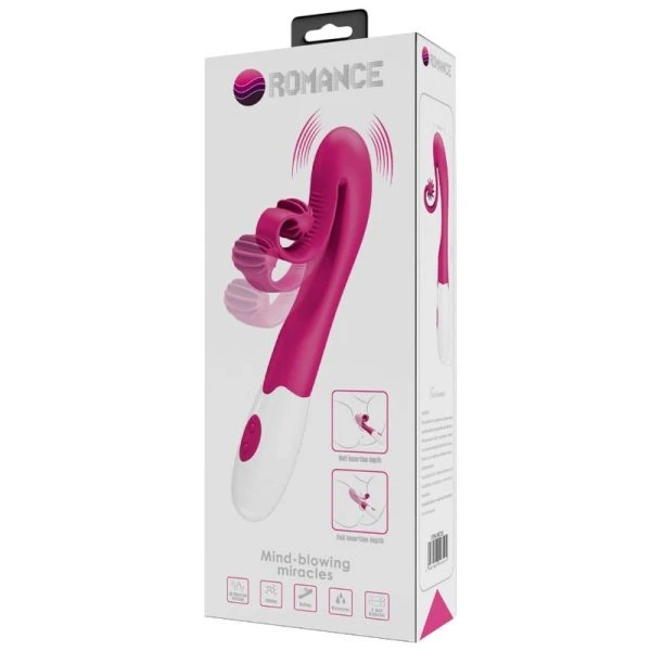 Romance Vibrator en Stimulator met 30 snelheden, roze