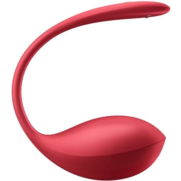 Satisfyer Partner Shiny Petal G-Punt Vibrator met App-besturing rood