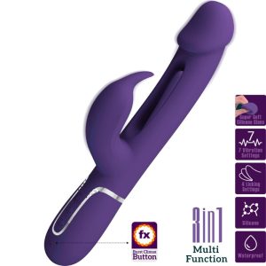 High Tech Pretty Love Kampas Rabbit 3-in-1 Multifunktionsvibrator mit Zunge, Violett High Tech Pretty Love Kampas Rabbit 3-in-1 Multifunktionsvibrator mit Zunge, Violett – Bild 1