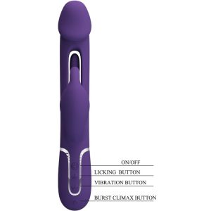 High Tech Pretty Love Kampas Rabbit 3-in-1 Multifunktionsvibrator mit Zunge, Violett High Tech Pretty Love Kampas Rabbit 3-in-1 Multifunktionsvibrator mit Zunge, Violett – Bild 7