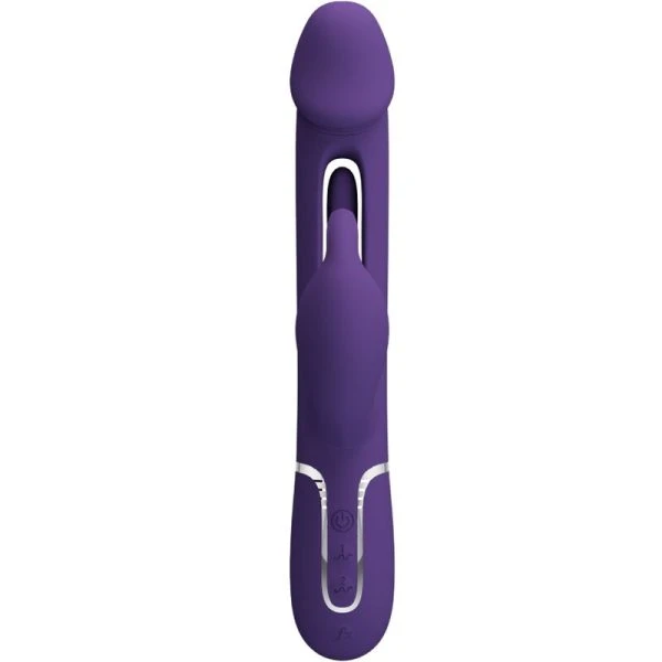 High Tech Pretty Love Kampas Rabbit 3-in-1 Multifunktionsvibrator mit Zunge, Violett