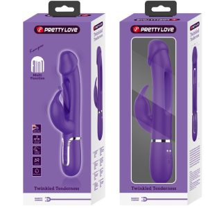 High Tech Pretty Love Kampas Rabbit 3-in-1 Multifunktionsvibrator mit Zunge, Violett High Tech Pretty Love Kampas Rabbit 3-in-1 Multifunktionsvibrator mit Zunge, Violett – Bild 9