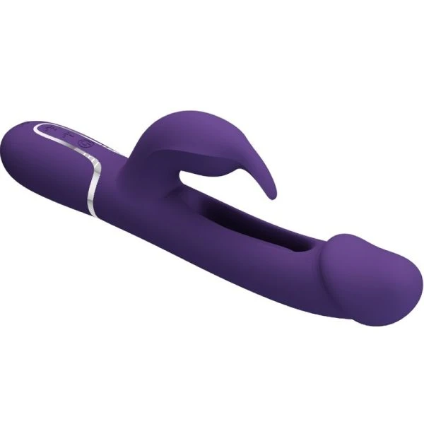 High Tech Pretty Love Kampas Rabbit 3-in-1 Multifunktionsvibrator mit Zunge, Violett