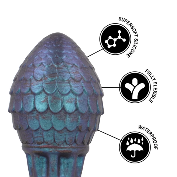 Epic Cybersilicock Vrakos Dragon Egg Anal Plug Size L