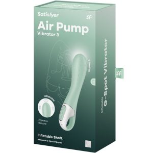 Satisfyer Vibrator Air Pump Vibrator 3 opblaasbare G-spot vibrator Mint Satisfyer Vibrator Air Pump Vibrator 3 opblaasbare G-spot vibrator Mint - Afbeelding 6