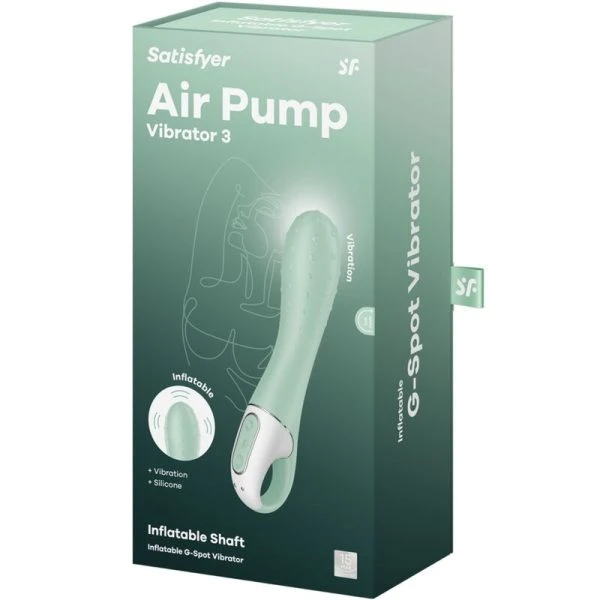 Satisfyer Vibrator Air Pump Vibrator 3 opblaasbare G-spot vibrator Mint