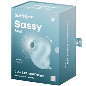 Satisfyer Sassy Seal Stimulator & Vibrator mit Air-Pulse und Vibration blau Satisfyer Sassy Seal Stimulator & Vibrator mit Air-Pulse und Vibration blau – Bild 6