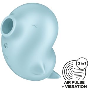 Satisfyer Sassy Seal Stimulator & Vibrator mit Air-Pulse und Vibration blau Satisfyer Sassy Seal Stimulator & Vibrator mit Air-Pulse und Vibration blau – Bild 1