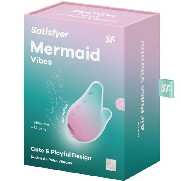 Satisfyer Mermaid Vibes Luchtimpulsvibrator Mint en Roze