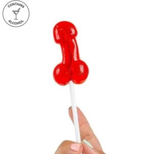 Secretplay Cosmetic eetbare penis-lolly Aardbei-Daiquiri met alcohol