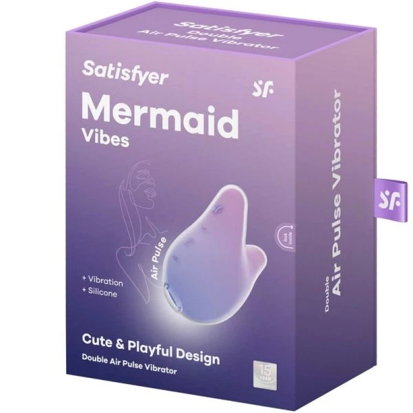 Satisfyer Mermaid Vibes luchtimpulsvibrator Violet Roze