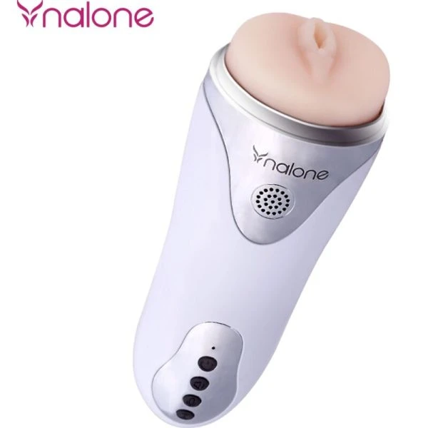 Nalone Magician Masturbator met Vibratie en Zuignap, Wit Nalone Magician Masturbator met Vibratie en Zuignap, Wit