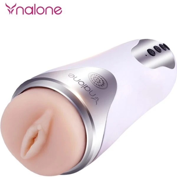 Nalone Magician Masturbator met Vibratie en Zuignap, Wit Nalone Magician Masturbator met Vibratie en Zuignap, Wit