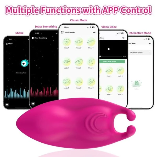 Armony Wearables Honeybee Auflegevibrator mit App-Steuerung Fuchsia