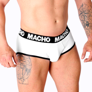 Macho Underwear herenslip met vergrotende cup, wit L Macho Underwear herenslip met vergrotende cup, wit L - Afbeelding 2
