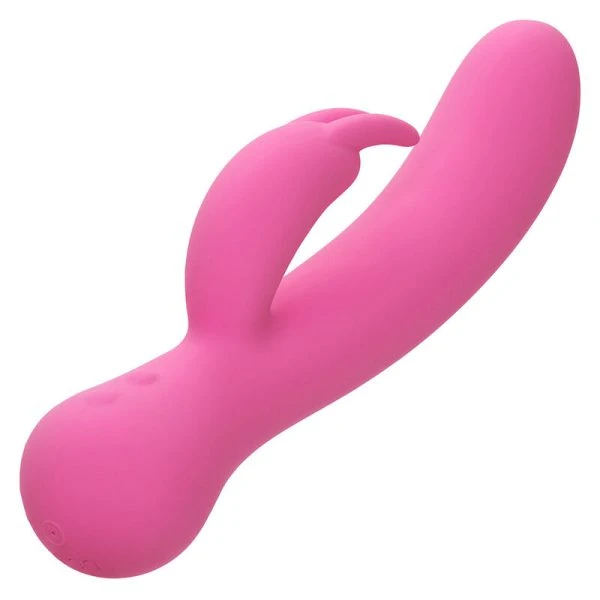 Calexotics First Time Vibrator Rabbit met clitorisstimulator oplaadbaar roze