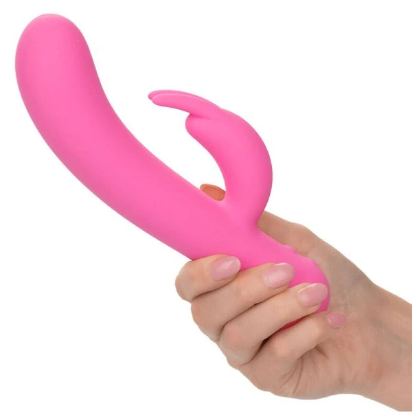 Calexotics First Time Vibrator Rabbit met clitorisstimulator oplaadbaar roze