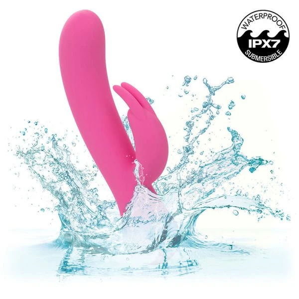 Calexotics First Time Vibrator Rabbit met clitorisstimulator oplaadbaar roze