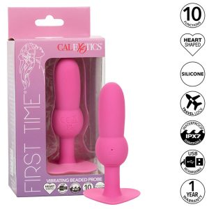 Calexotics First Time Anale Vibrator met Kralensonde, 10 Trillingen, Roze Calexotics First Time Anale Vibrator met Kralensonde, 10 Trillingen, Roze - Afbeelding 1