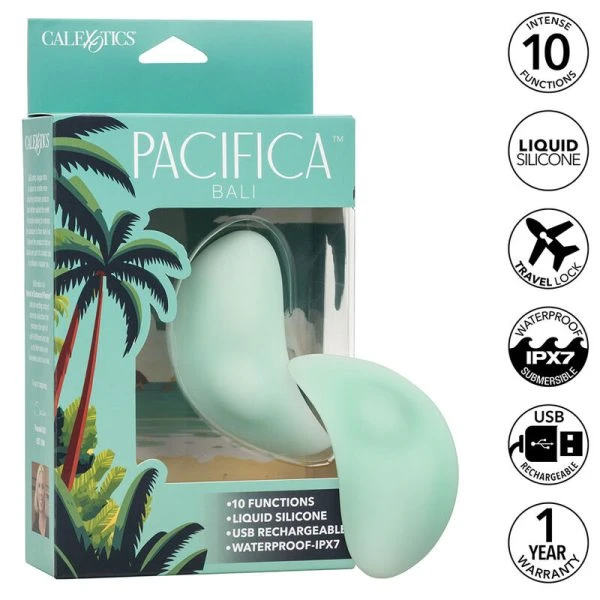 Calexotics Pacifica Bali Teaser opzetvibrator met 10 functies, siliconen