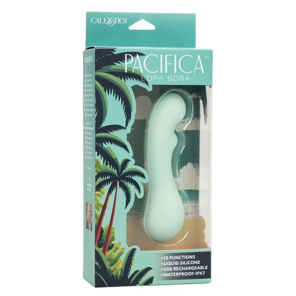 Calexotics Pacifica Bora Bora G-Punt Vibrator met 10 functies, Aqua Calexotics Pacifica Bora Bora G-Punt Vibrator met 10 functies, Aqua