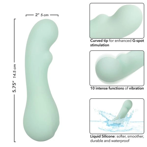 Calexotics Pacifica Bora Bora G-Punt Vibrator met 10 functies, Aqua Calexotics Pacifica Bora Bora G-Punt Vibrator met 10 functies, Aqua