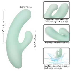 Calexotics Pacifica Fiji G-Punt Vibrator van Siliconen, Aqua Calexotics Pacifica Fiji G-Punt Vibrator van Siliconen, Aqua - Afbeelding 7