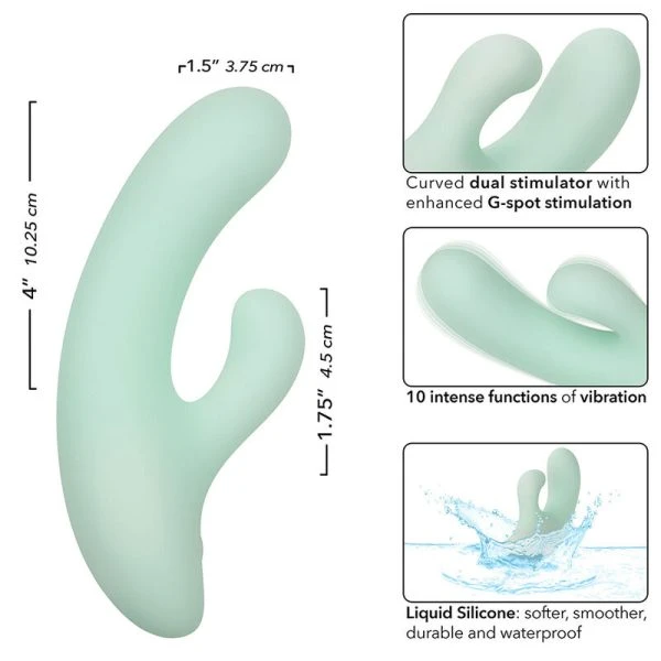 Calexotics Pacifica Fiji G-Punt Vibrator van Siliconen, Aqua