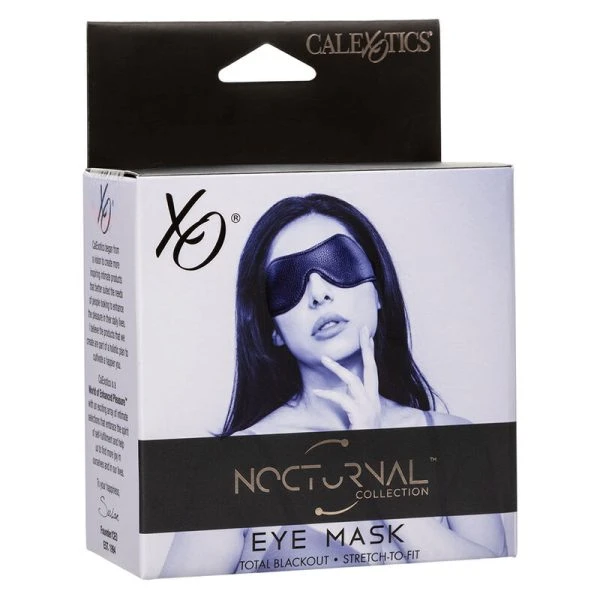 Calexotics Nocturnal oogmasker van leer en neopreen, zwart