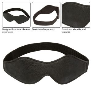 Calexotics Nocturnal oogmasker van leer en neopreen, zwart Calexotics Nocturnal oogmasker van leer en neopreen, zwart - Afbeelding 4
