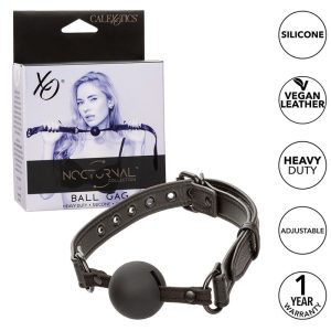 Calexotics Nocturnal Ball GAG Silicone Knebel Zwart Calexotics Nocturnal Ball GAG Silicone Knebel Zwart - Afbeelding 1
