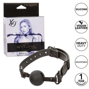 Calexotics Nocturnal Ball GAG Silicone Knebel Zwart