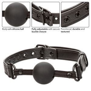 Calexotics Nocturnal Ball GAG Silicone Knebel Zwart Calexotics Nocturnal Ball GAG Silicone Knebel Zwart - Afbeelding 4