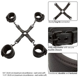 Calexotics Nocturnal Hog TIE Connector Fessel-Set zwart Calexotics Nocturnal Hog TIE Connector Fessel-Set zwart - Afbeelding 4