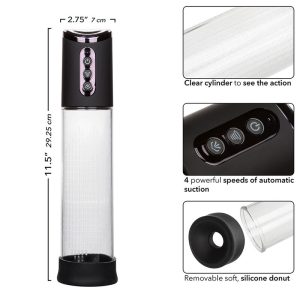 Calexotics Peak Penispumpe mit 4 Saugstufen, Schwarz Calexotics Peak Penispumpe mit 4 Saugstufen, Schwarz – Bild 7